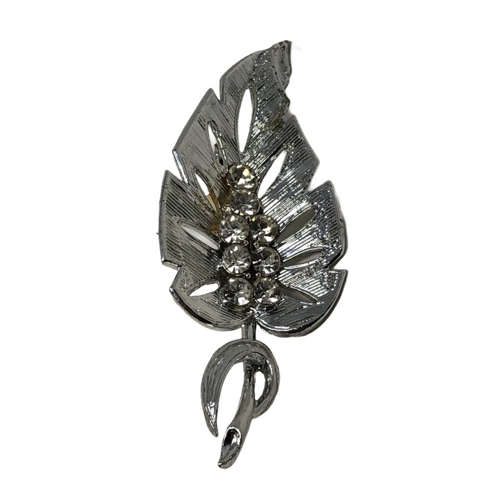 Leaf Brooch Vintage Large 2 3/4